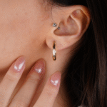 14 Ayar Altın Halka Küpe 649