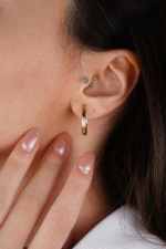 14 Ayar Altın Halka Küpe 649