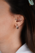 14 Ayar Altın Halka Küpe 659 - Görsel 2