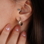 14 Ayar Altın Halka Küpe 659