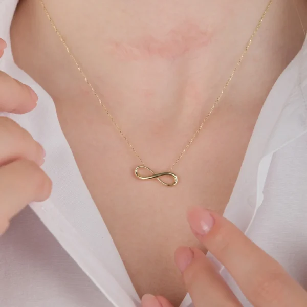 14 Ayar Altın Sonsuzluk Kolye