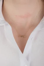 14 Ayar Altın Sonsuzluk Kolye - Görsel 6