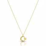 14 Ayar Altın Ay Yıldızlı Kolye 808