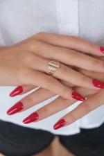 14 Ayar Altın Taşlı Yüzük 496