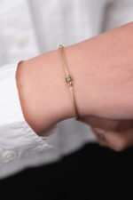 14 Ayar Altın Dorikalı Bileklik 1062 - Görsel 3