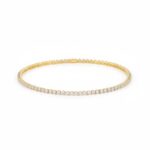 14 Ayar Altın İnce Taşlı Su Yolu Bileklik 1018