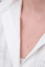 14 Ayar Altın Dorika Toplu Zincir Kolye 921 - Görsel 2