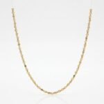 14 Ayar Altın Küp Dorikalı Zincir Kolye 966