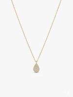 14 Ayar Altın Damla Model Taşlı Kolye 969